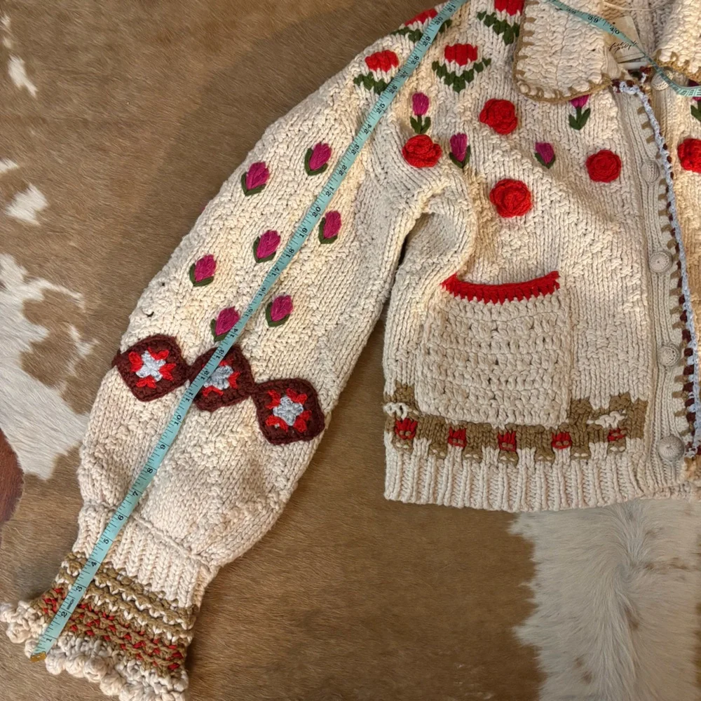 NWT Free People Rosebud Cardi Sz XS - Picture 8 of 10